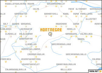 map of Montnegre
