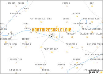 map of Montoire-sur-le-Loir