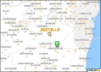 map of Montolla