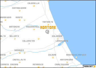 map of Montone