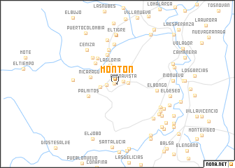 map of Montón