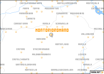 map of Montorio Romano