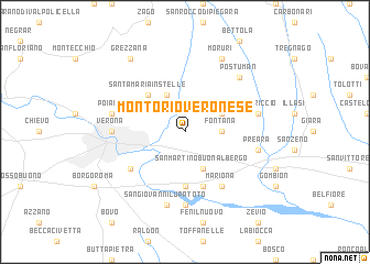 map of Montorio Veronese