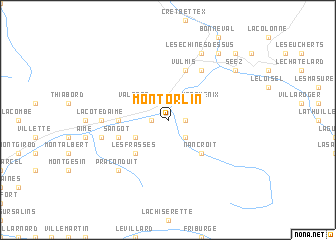 map of Montorlin