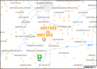 map of Montoro