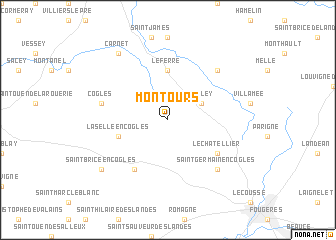 map of Montours