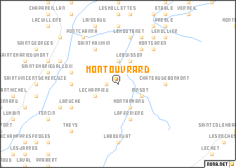 map of Montouvrard