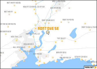 map of Montowese