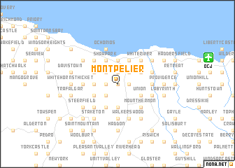 map of Montpelier