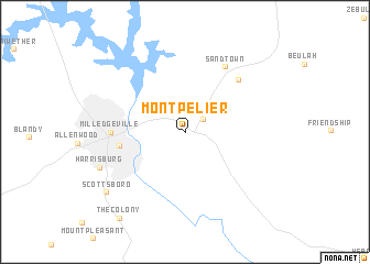 map of Montpelier