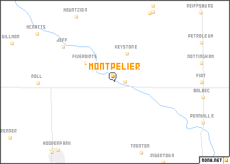 map of Montpelier