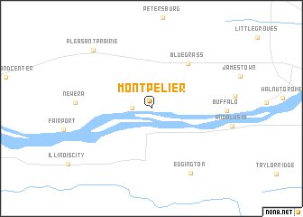 map of Montpelier