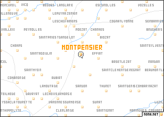map of Montpensier