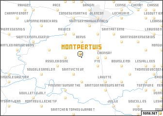 map of Mont Pertuis