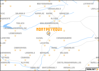 map of Montpeyroux