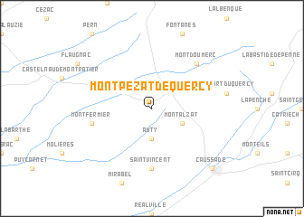 map of Montpezat-de-Quercy