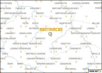 map of Montpinçon