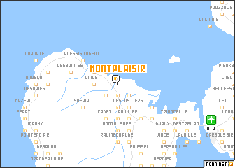 map of Montplaisir