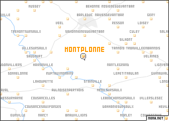 map of Montplonne