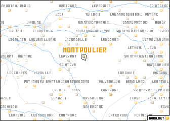 map of Montpoulier