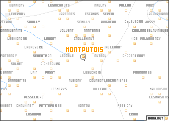 map of Mont Putois