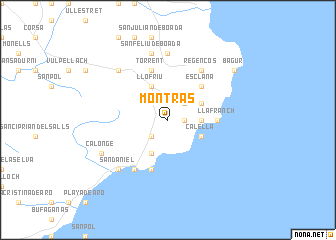 map of Montrás