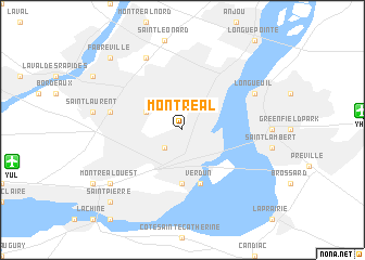 map of Montréal