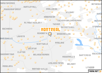 map of Montreal