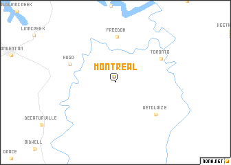 map of Montreal