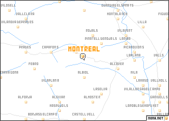 map of Montreal