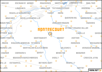 map of Montrécourt