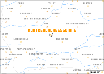 map of Montredon-Labessonnié