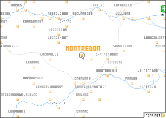 map of Montredon