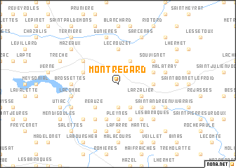 map of Montregard