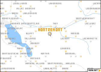 map of Montremont