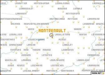 map of Mont-Renault