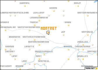 map of Montret