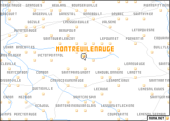 map of Montreuil-en-Auge