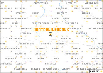 map of Montreuil-en-Caux