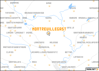 map of Montreuil-le-Gast