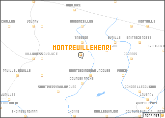 map of Montreuil-le-Henri