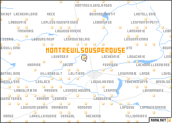 map of Montreuil-sous-Pérouse