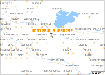 map of Montreuil-sur-Barse