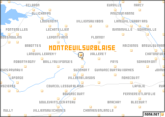 map of Montreuil-sur-Blaise