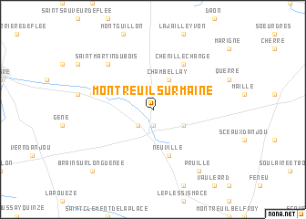 map of Montreuil-sur-Maine