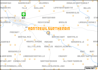 map of Montreuil-sur-Thérain