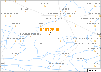 map of Montreuil