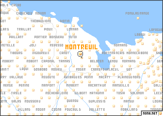 map of Montreuil