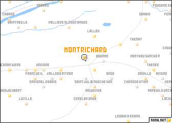 map of Montrichard