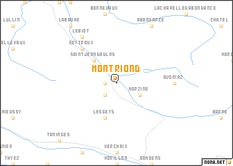 map of Montriond